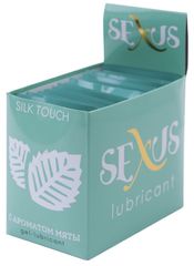 Набор из 50 пробников увлажняющей гель-смазки с ароматом мяты Silk Touch Mint по 6 мл. каждый