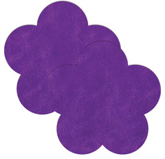 Фиолетовые пестисы в форме цветочков