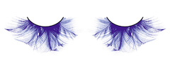 Голубые пушистые ресницы-перья