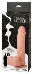 Реалистичный вибратор The Best Lover 8  на присоске - 22 см.