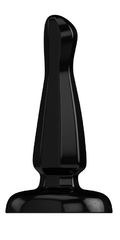 Черный анальный стимулятор на присоске Bottom Line Model 3 - 13 см.