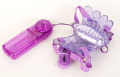 Фиолетовый клиторальный стимулятор Sex Butterfly