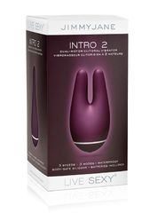 Фиолетовый вибромассажер Intro 2 Purple с ушками