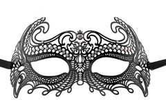 Чёрная металлическая маска Sea Goddes Masquerade Mask