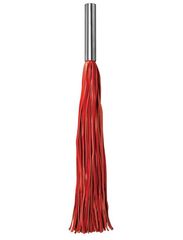 Красная плётка Leather Whip Metal Long - 49,5 см.