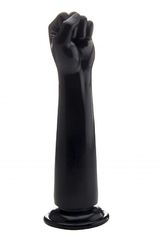 Чёрная рука с кулаком для фистинга Realistic Fist 12,8 Inch - 32,5 см.