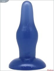 Синяя анальная пробка из геля - 11,5 см.