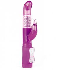 Фиолетовый перезаряжаемый вибратор Rechargeable Rabbit - 22 см.