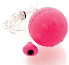 Розовый виброшарик с выносным пультом-кнопкой
