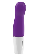 Фиолетовый мини-вибратор D3 - 14 см.